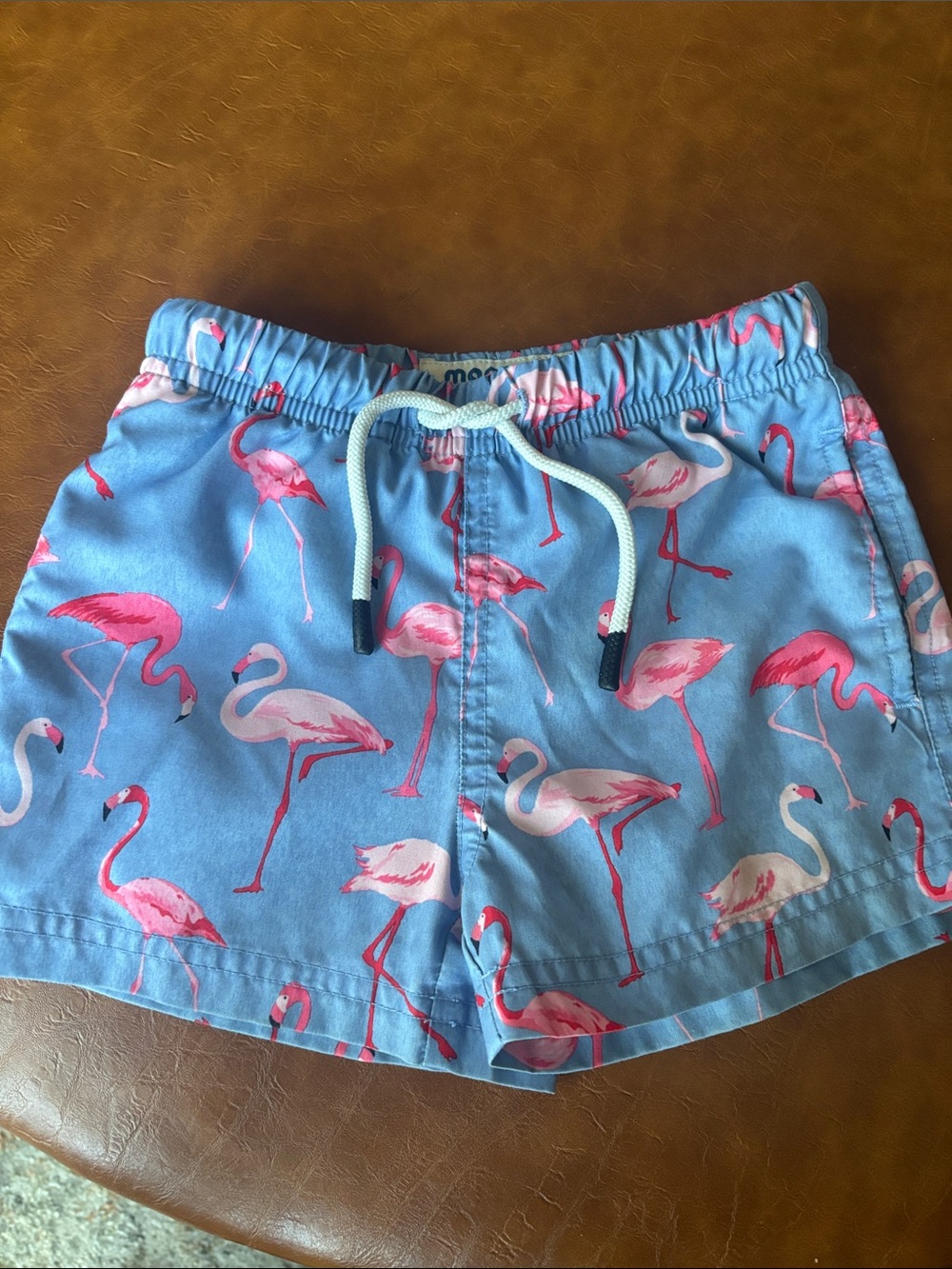 Maamgic Flamingo Bathing Suit Shorts Swim Trunks 2T Blue